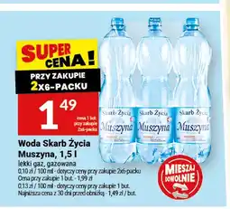 Twój Market Woda gazowana Skarb Życia Muszyna lekki gaz oferta