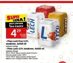 Twój Market Piwo bezalkoholowe Lech smakowe 4-pak oferta