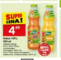 Twój Market Sok Kubuś mango 850 ml 100% oferta