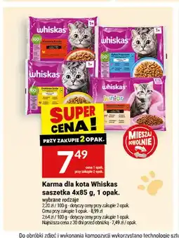 Twój Market Karma dla kota Whiskas saszetka 4-pak oferta