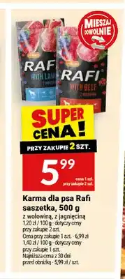 Twój Market Karma dla psa Rafi saszetka z wołowiną oferta