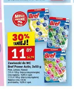 Twój Market Zawieszki do WC Bref Power Activ Pine 3-pak oferta