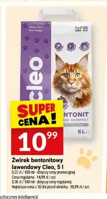 Twój Market Żwirek bentonitowy lawendowy Cleo oferta