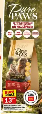 Twój Market Karma dla kota Pure Paws wołowina z batatem sucha oferta