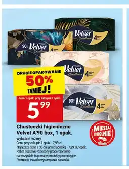 Twój Market Chusteczki higieniczne Velvet A'90 box oferta
