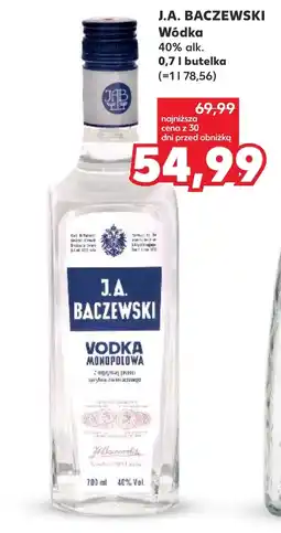 Kaufland Wódka J.A. Baczewski oferta