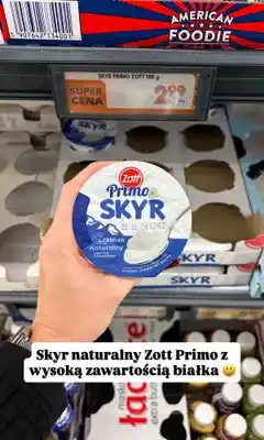 Biedronka Skyr naturalny Zott Primo oferta