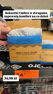 Biedronka Bokserki męskie Umbro Trunk oferta