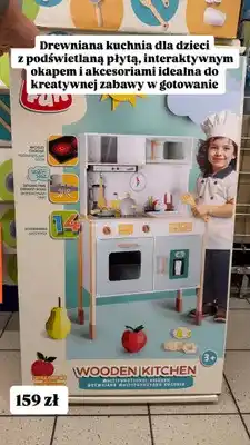 Biedronka Drewniana kuchnia multifunkcyjna Elefun oferta