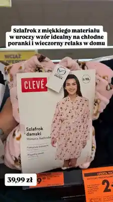 Biedronka Szlafrok damski Clevé oferta
