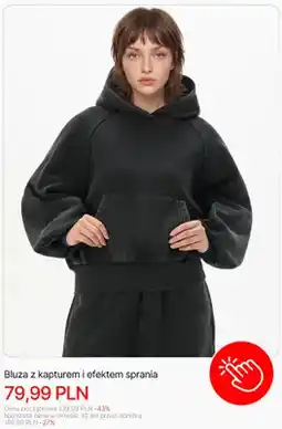 Cropp Bluza z kapturem i efektem sprania Cropp oferta