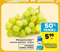 Carrefour Winogrona białe oferta