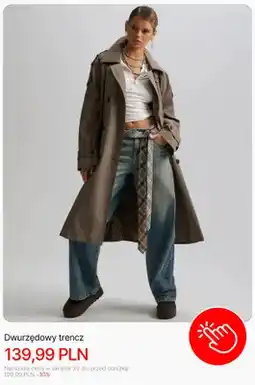 Cropp Dwurzędowy trencz Cropp oferta