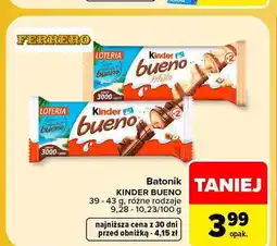 Carrefour Batonik Kinder Bueno oferta