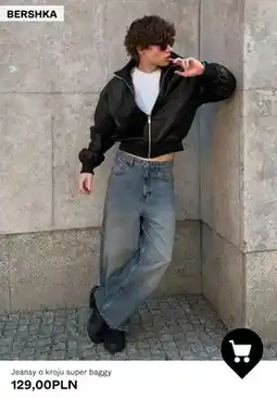 Bershka Jeansy o kroju super baggy Bershka oferta