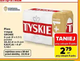 Carrefour Piwo Tyskie Gronie 8-pak oferta