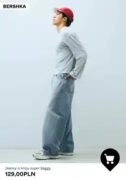 Bershka Jeansy o kroju super baggy Bershka oferta