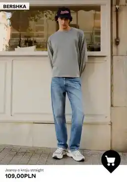 Bershka Jeansy o kroju straight Bershka oferta