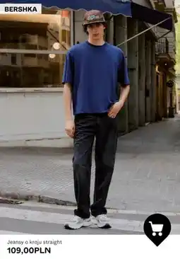 Bershka Jeansy o kroju straight Bershka oferta