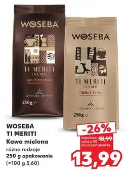 Kaufland Kawa mielona Ti Meriti Crema e Aroma Woseba oferta