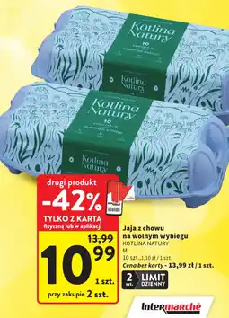 Intermarche Jaja z chowu na wolnym wybiegu KOTLINA NATURY oferta