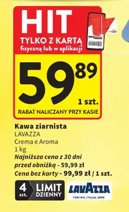 Intermarche Kawa ziarnista LAVAZZA oferta
