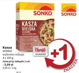 Intermarche Kasza SONKO wybrane rodzaje oferta
