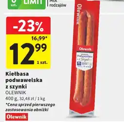 Intermarche Kietbasa podwawelska z szynki Olewnik oferta