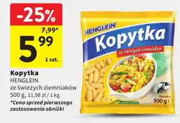 Intermarche Kopytka Henglein ze świeżych ziemniaków oferta