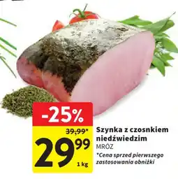 Intermarche Szynka z czosnkiem niedźwiedzim MRÓZ oferta