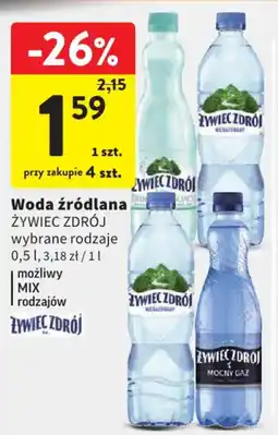 Intermarche Woda źródłana ŻYWIEC ZDRÓJ oferta