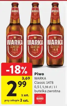 Intermarche Piwo Warka Classic 1478 oferta