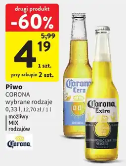 Intermarche Piwo CORONA wybrane rodzaje oferta
