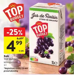 Intermarche Sok winogorono TOP BUDGET oferta