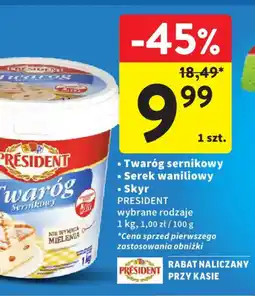 Intermarche Twaróg sernikowy PRESIDENT oferta