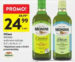 Intermarche Oliwa MONINI wybrane rodzaje oferta