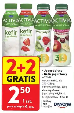 Intermarche Jogurt pitny Kefir jogurtowy ACTIVIA oferta