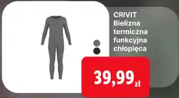 Lidl CRIVIT Bielizna termiczna funkcyjna chłopięca oferta