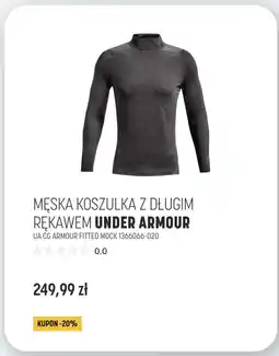 Martes Sport Męska koszulka z długim rękawem Under Armour UA CG Armour Fitted Mock 1366066-020 oferta