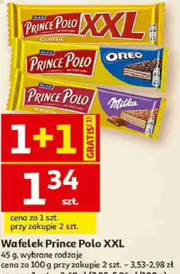 Auchan Wafelek Prince Polo XXL 45 g, wybrane rodzaje oferta
