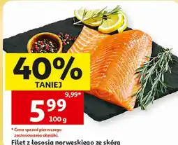 Auchan Filet z łososia norweskiego ze skórą oferta