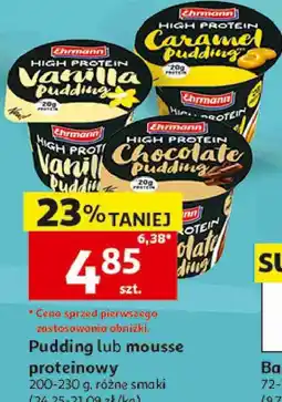 Auchan Pudding lub mousse proteinowy Ehrmann High Protein oferta
