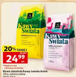 Auchan Kawa ziarnista kawy świata Astra oferta