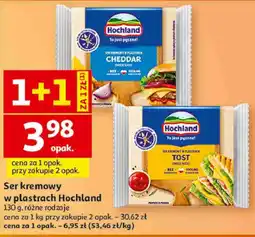 Auchan Ser kremowy w plastrach Hochland oferta