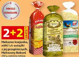 Auchan Makaron krajanka, nitki lub wstążki z jaj przepiórczych Makarony Babuni 250 g EkMak oferta