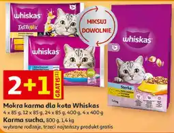 Auchan Mokra lub sucha karma dla kota Whiskas oferta