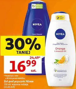 Auchan Żel pod prysznic Nivea oferta