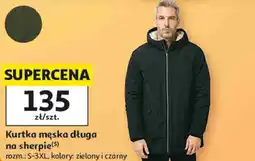 Auchan Kurtka męska długa na sherpie Inextenso oferta
