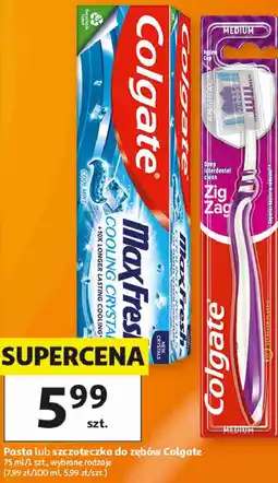 Auchan Pasta lub szczoteczka do zębów Colgate oferta