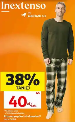 Auchan Piżama męska lub damska Inextenso by AUCHANLAB oferta